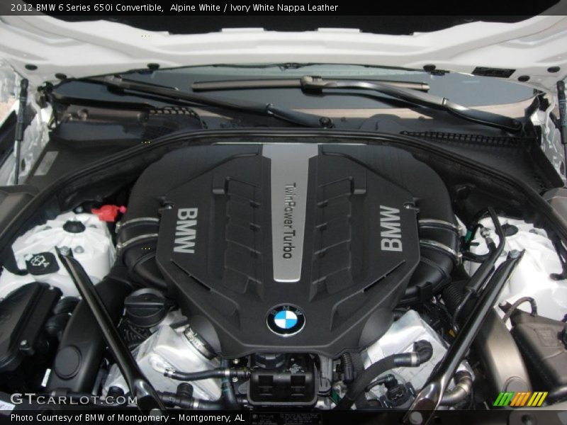  2012 6 Series 650i Convertible Engine - 4.4 Liter DI TwinPower Turbo DOHC 32-Valve VVT V8