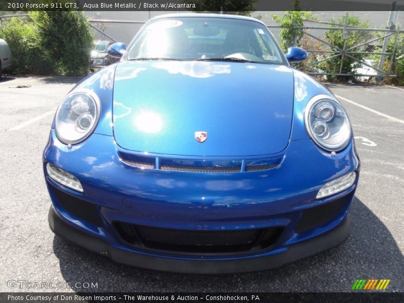 Aqua Blue Metallic / Black w/Alcantara 2010 Porsche 911 GT3