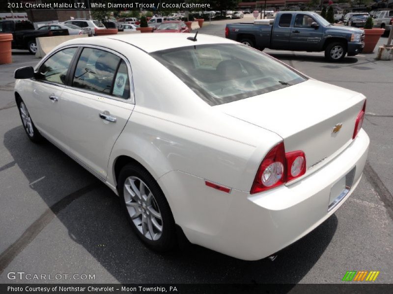 White Diamond Tricoat / Cocoa/Cashmere 2011 Chevrolet Malibu LTZ