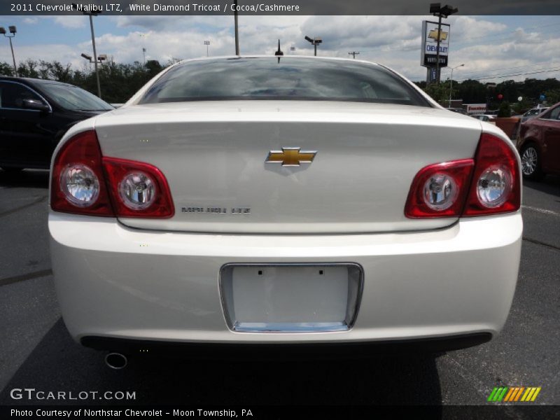 White Diamond Tricoat / Cocoa/Cashmere 2011 Chevrolet Malibu LTZ