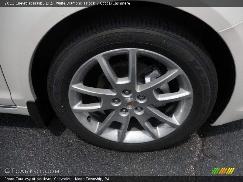 White Diamond Tricoat / Cocoa/Cashmere 2011 Chevrolet Malibu LTZ