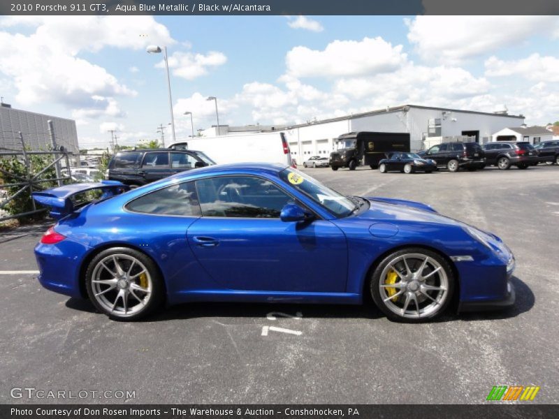 Aqua Blue Metallic / Black w/Alcantara 2010 Porsche 911 GT3