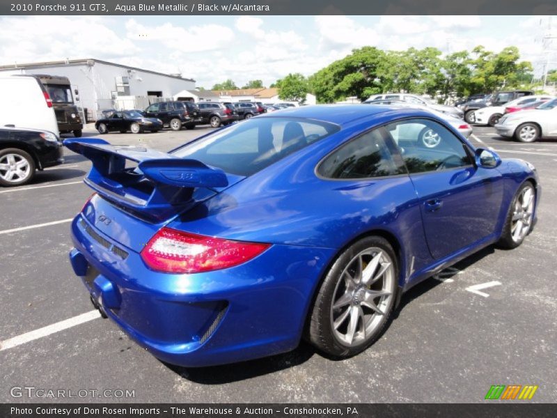 Aqua Blue Metallic / Black w/Alcantara 2010 Porsche 911 GT3