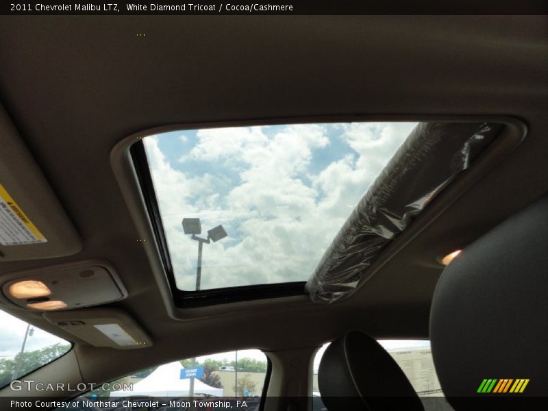 White Diamond Tricoat / Cocoa/Cashmere 2011 Chevrolet Malibu LTZ