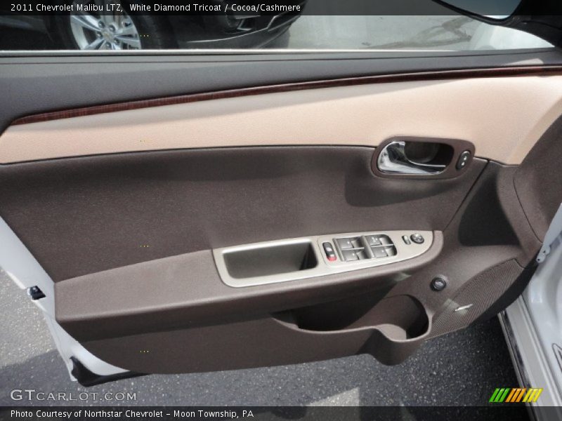 White Diamond Tricoat / Cocoa/Cashmere 2011 Chevrolet Malibu LTZ