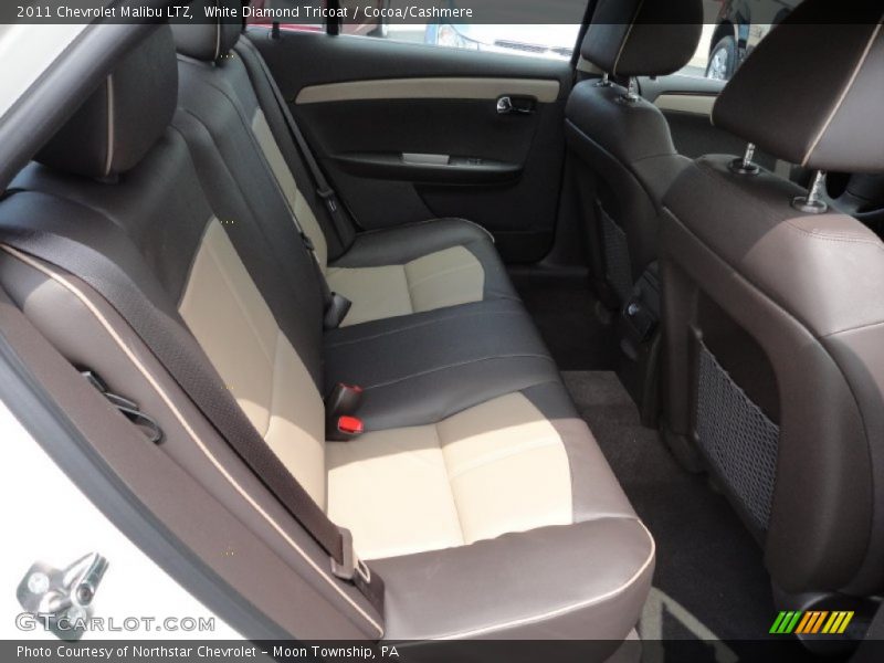 White Diamond Tricoat / Cocoa/Cashmere 2011 Chevrolet Malibu LTZ