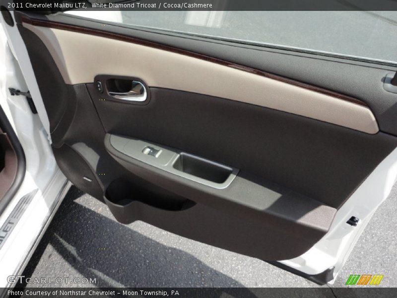 White Diamond Tricoat / Cocoa/Cashmere 2011 Chevrolet Malibu LTZ