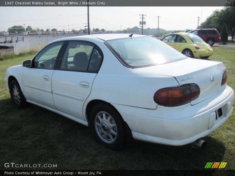 Bright White / Medium Grey 1997 Chevrolet Malibu Sedan