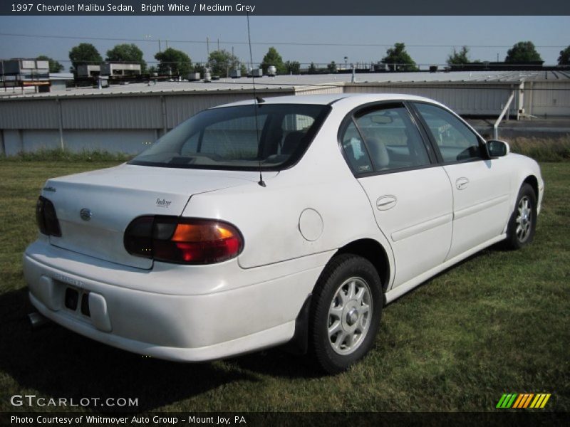 Bright White / Medium Grey 1997 Chevrolet Malibu Sedan