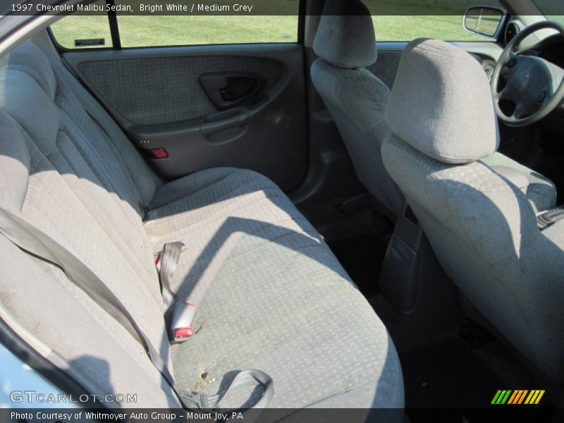 Bright White / Medium Grey 1997 Chevrolet Malibu Sedan