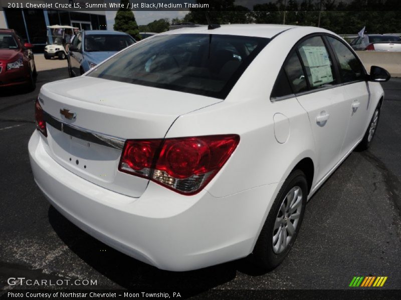 Summit White / Jet Black/Medium Titanium 2011 Chevrolet Cruze LS