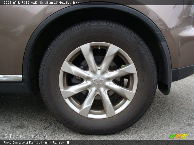Beryllium 16 Metallic / Brick 2008 Infiniti FX 35 AWD