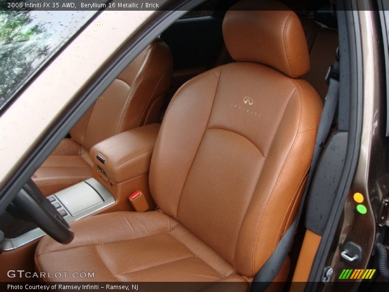 Beryllium 16 Metallic / Brick 2008 Infiniti FX 35 AWD