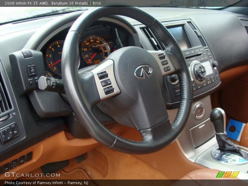 Beryllium 16 Metallic / Brick 2008 Infiniti FX 35 AWD