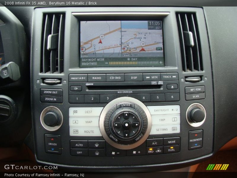 Beryllium 16 Metallic / Brick 2008 Infiniti FX 35 AWD