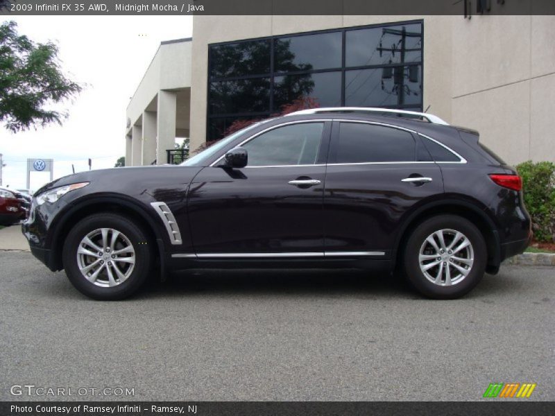 Midnight Mocha / Java 2009 Infiniti FX 35 AWD