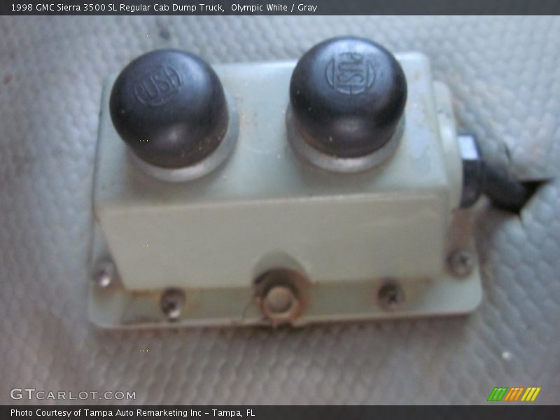 Olympic White / Gray 1998 GMC Sierra 3500 SL Regular Cab Dump Truck