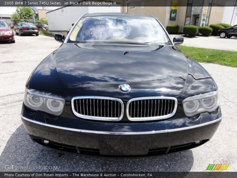 Jet Black / Dark Beige/Beige III 2005 BMW 7 Series 745Li Sedan