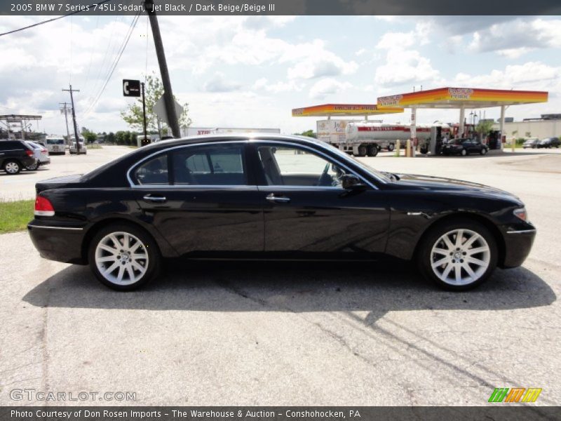 Jet Black / Dark Beige/Beige III 2005 BMW 7 Series 745Li Sedan
