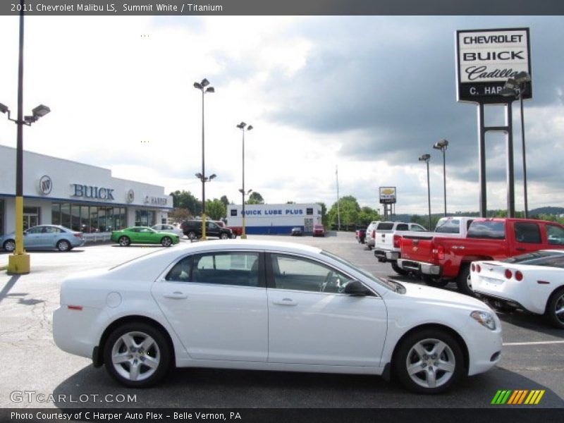 Summit White / Titanium 2011 Chevrolet Malibu LS