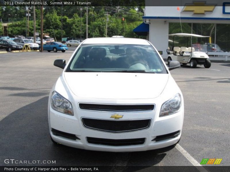 Summit White / Titanium 2011 Chevrolet Malibu LS