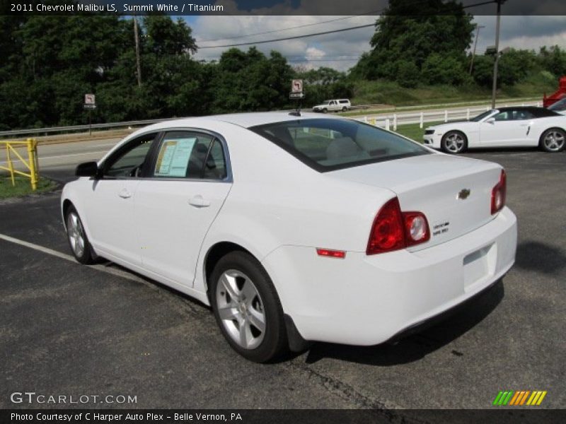 Summit White / Titanium 2011 Chevrolet Malibu LS