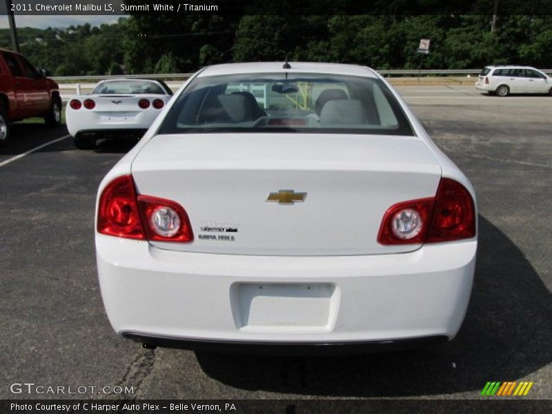 Summit White / Titanium 2011 Chevrolet Malibu LS