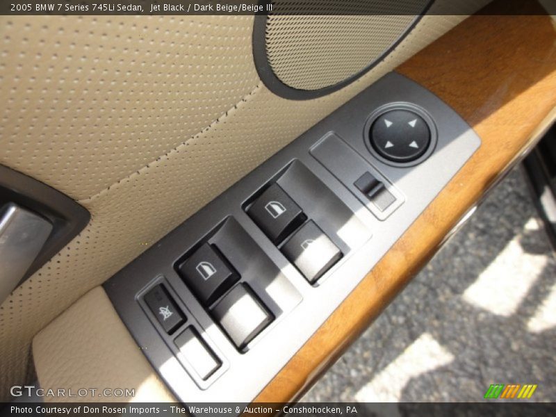 Jet Black / Dark Beige/Beige III 2005 BMW 7 Series 745Li Sedan