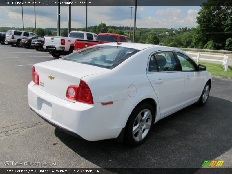 Summit White / Titanium 2011 Chevrolet Malibu LS