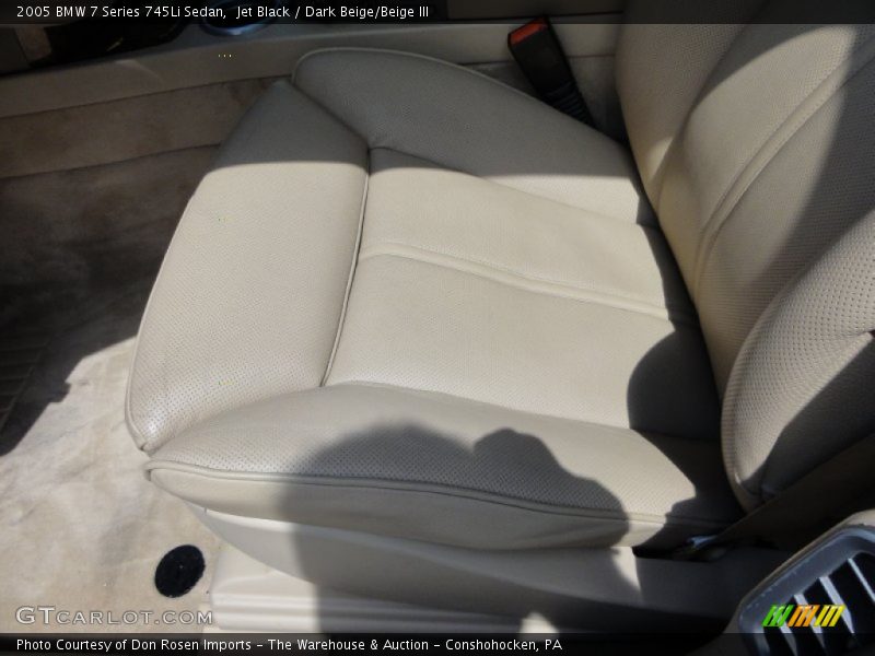 Jet Black / Dark Beige/Beige III 2005 BMW 7 Series 745Li Sedan