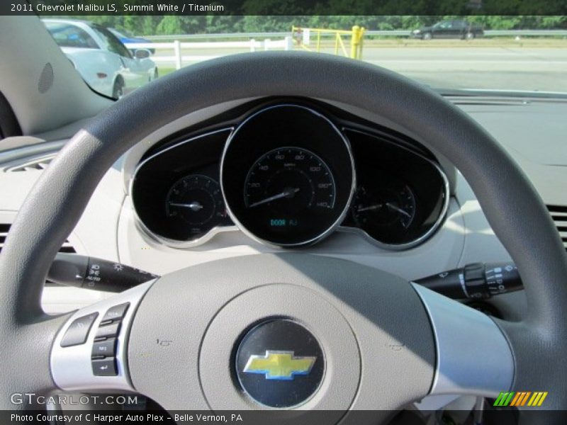 Summit White / Titanium 2011 Chevrolet Malibu LS