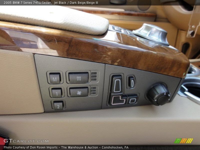 Jet Black / Dark Beige/Beige III 2005 BMW 7 Series 745Li Sedan