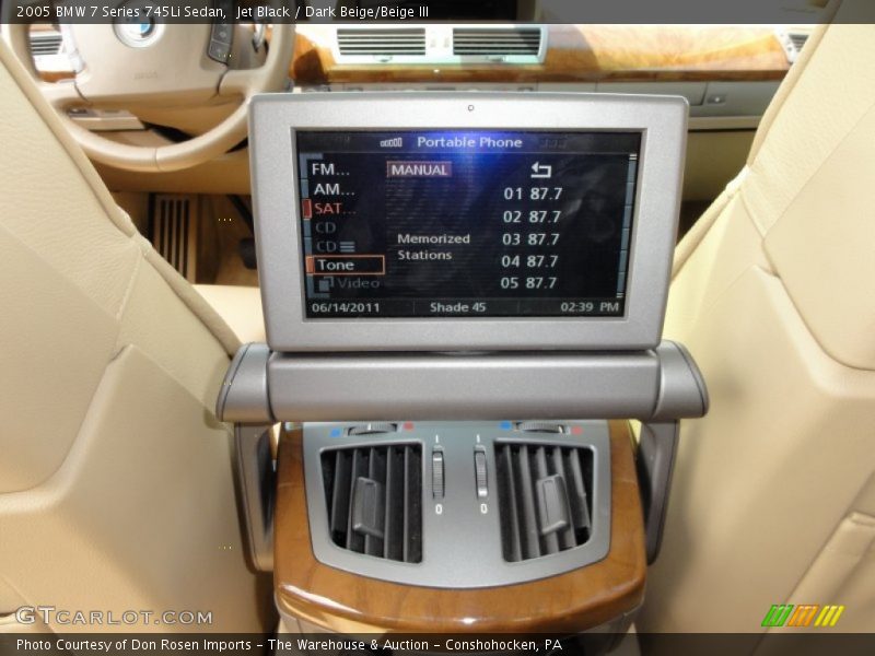 Jet Black / Dark Beige/Beige III 2005 BMW 7 Series 745Li Sedan
