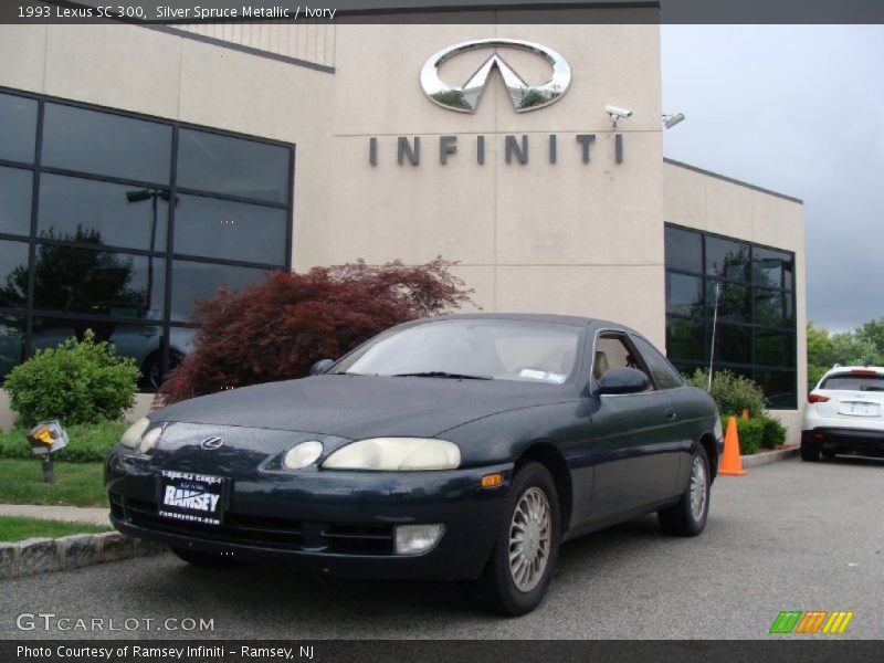 Silver Spruce Metallic / Ivory 1993 Lexus SC 300