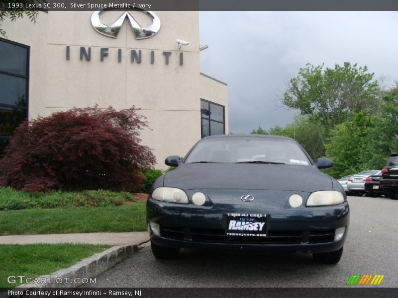 Silver Spruce Metallic / Ivory 1993 Lexus SC 300