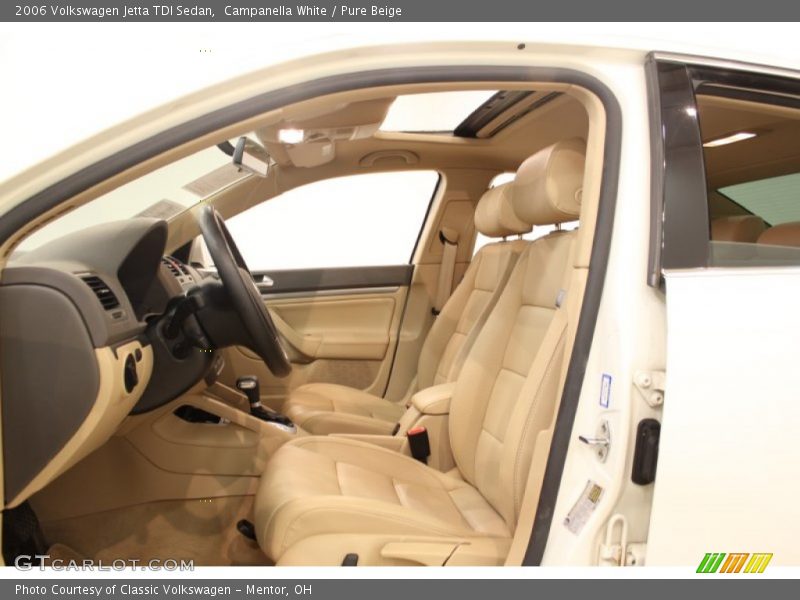 Campanella White / Pure Beige 2006 Volkswagen Jetta TDI Sedan