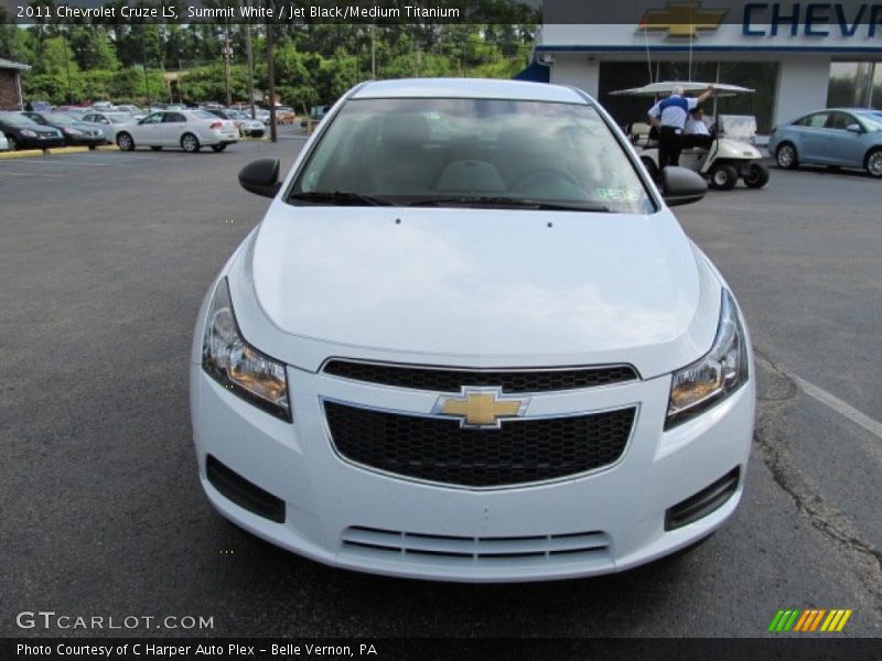 Summit White / Jet Black/Medium Titanium 2011 Chevrolet Cruze LS