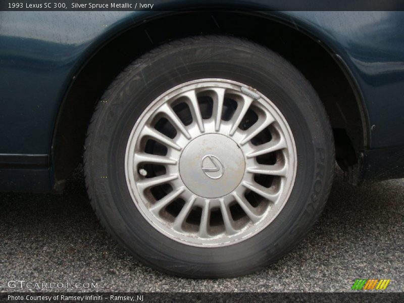 Silver Spruce Metallic / Ivory 1993 Lexus SC 300