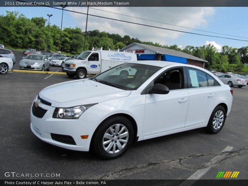 Summit White / Jet Black/Medium Titanium 2011 Chevrolet Cruze LS