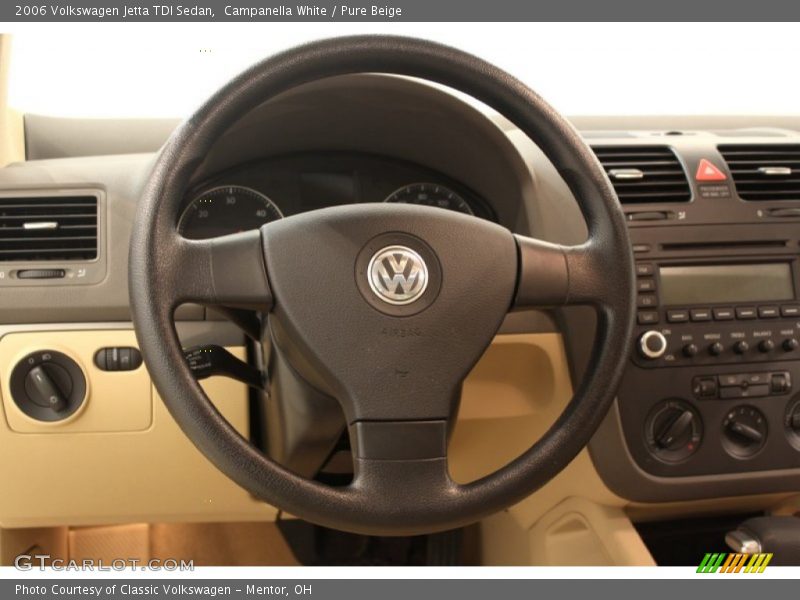 Campanella White / Pure Beige 2006 Volkswagen Jetta TDI Sedan