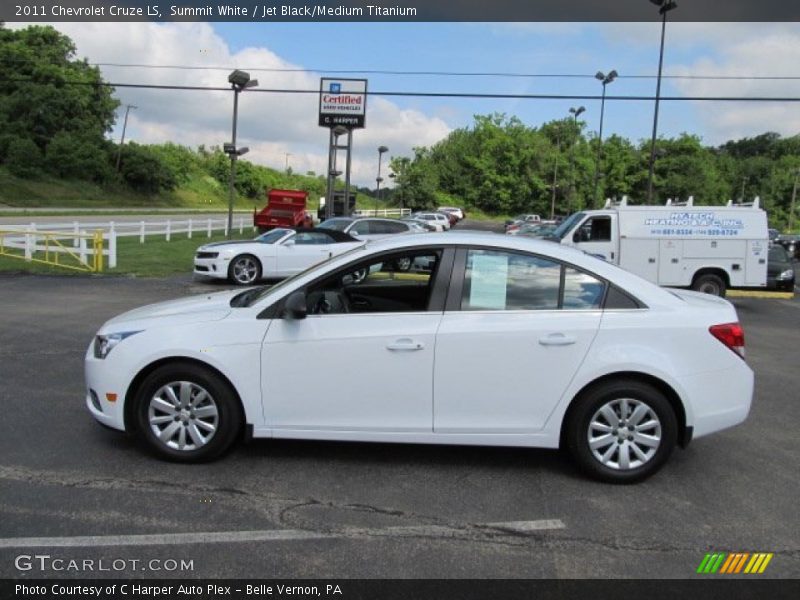 Summit White / Jet Black/Medium Titanium 2011 Chevrolet Cruze LS