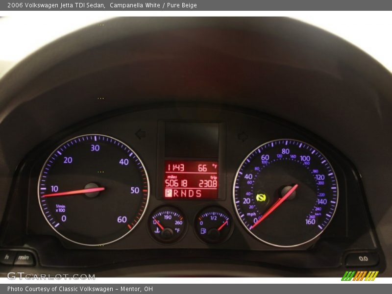 Campanella White / Pure Beige 2006 Volkswagen Jetta TDI Sedan