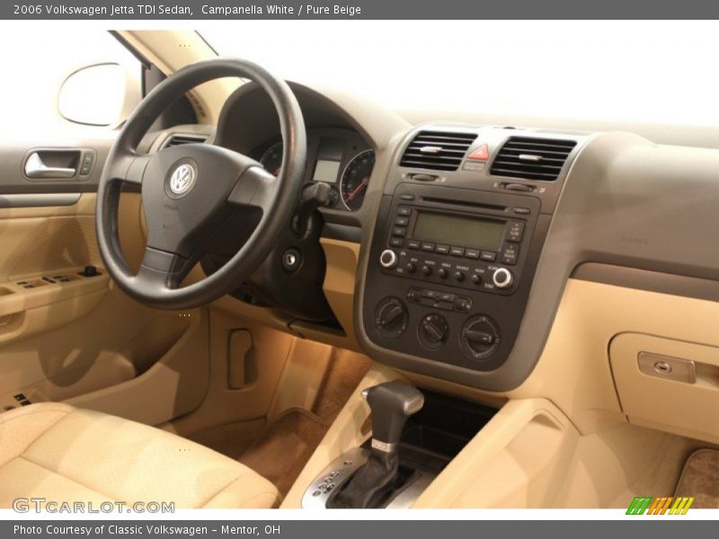 Campanella White / Pure Beige 2006 Volkswagen Jetta TDI Sedan