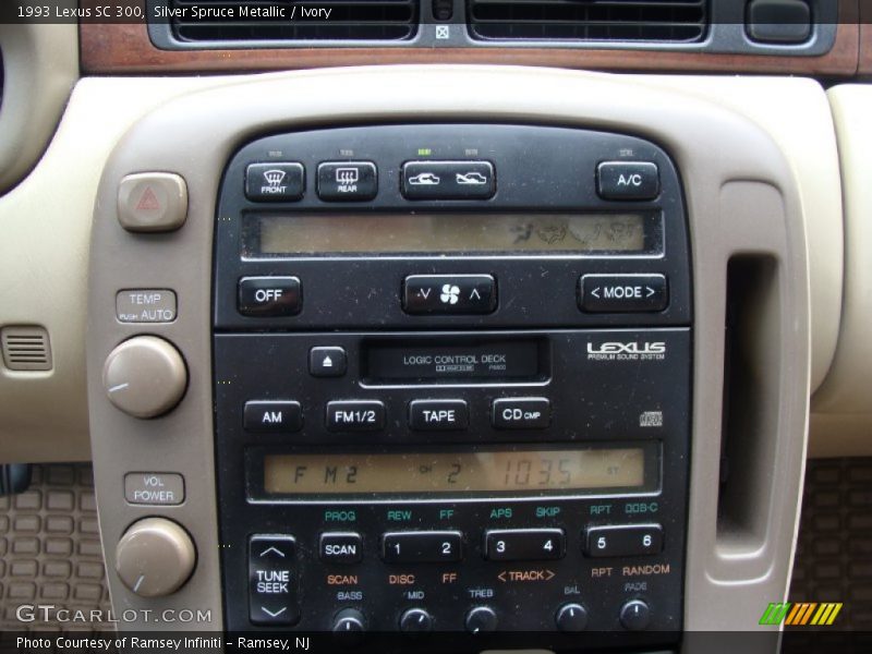 Silver Spruce Metallic / Ivory 1993 Lexus SC 300