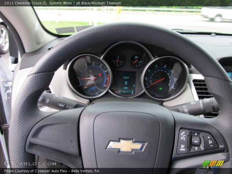 Summit White / Jet Black/Medium Titanium 2011 Chevrolet Cruze LS