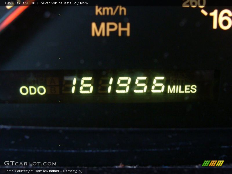 Silver Spruce Metallic / Ivory 1993 Lexus SC 300