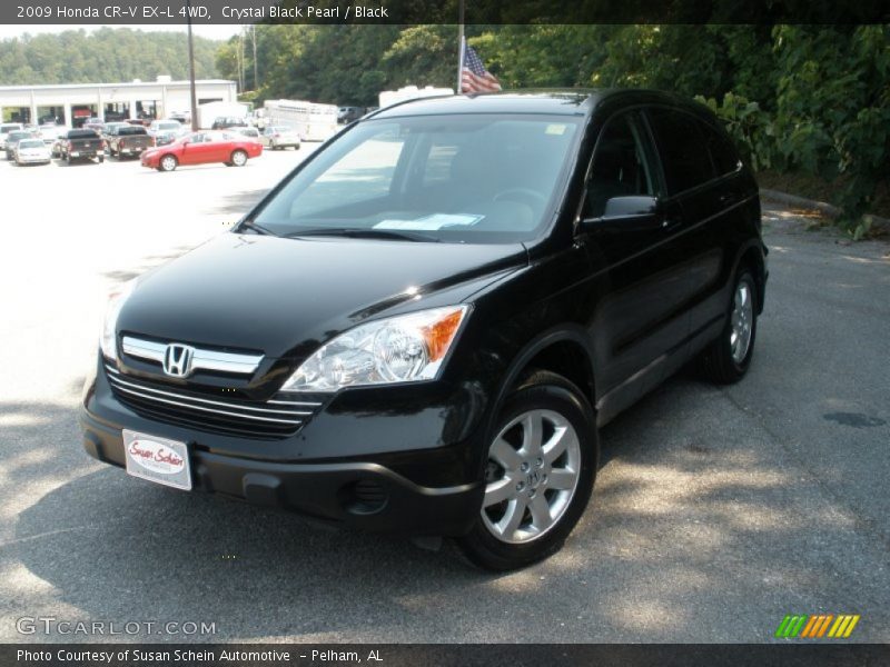 Crystal Black Pearl / Black 2009 Honda CR-V EX-L 4WD