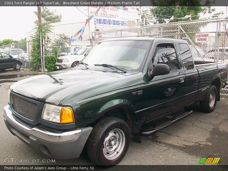 Woodland Green Metallic / Medium Prairie Tan 2001 Ford Ranger XLT SuperCab