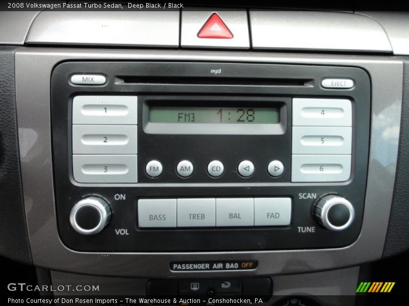 Deep Black / Black 2008 Volkswagen Passat Turbo Sedan