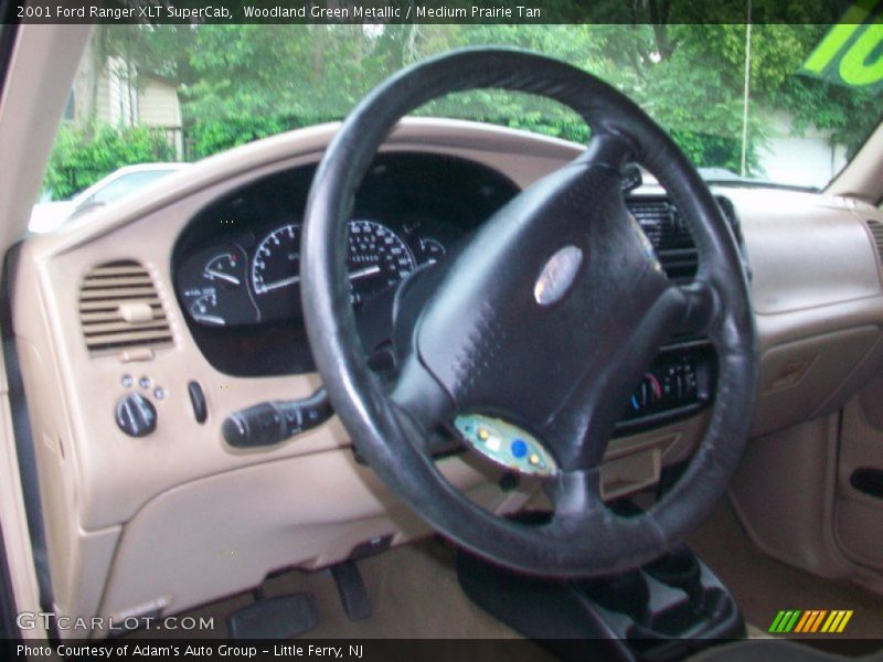 Woodland Green Metallic / Medium Prairie Tan 2001 Ford Ranger XLT SuperCab